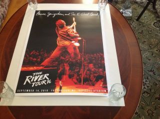 Bruce Springsteen And The E Street Band River Tour Poster Gillette Stadium 388