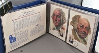 1986 Presidents Of The United States First Day Issue 38 Maximum Cards In Folder