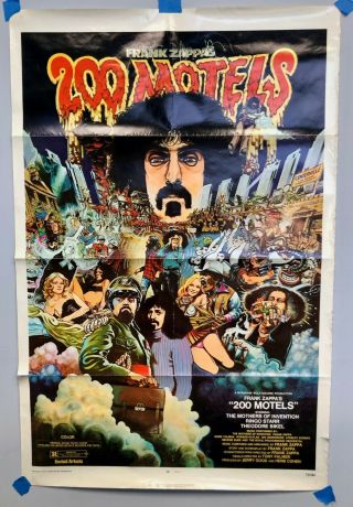 200 Motels Movie Poster 1 Sheet 1971 Frank Zappa