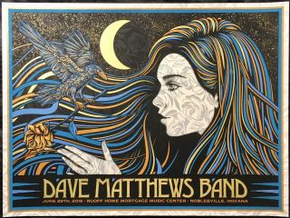 Dave Matthews Band Show Poster Deer Creek Dmb
