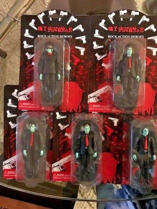 My Chemical Romance Rock Action Figures - Zombie Variants - Never Opened