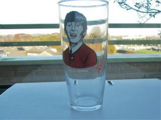 Very Rare The Beatles George Harrison Drink Glass Red Jacket