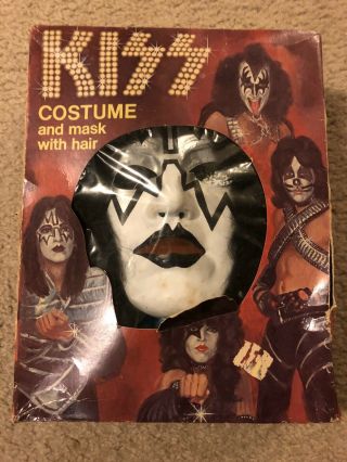 Complete Vintage 1978 Aucoin Kiss Rock Band Ace Frehley Halloween Costume & Box