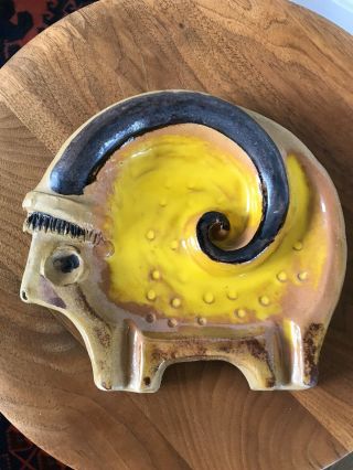 Ivo De Santis For Gli Etruschi Italian Art Pottery Animal Raymor Mcm Vintage