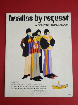 The Beatles Sheet Music Book Vintage Australia 1969 By Request Yellow Submarine