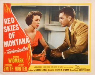 Red Skies Of Montana Lobby Card Jeffrey Hunter Lc 5 1952