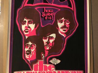 Love How Sweet It Is Beatles Vintage Poster Music Blacklight 1960’s 3