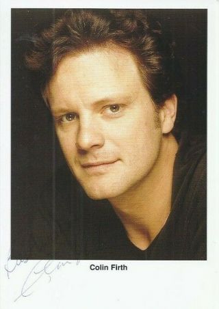 Colin Firth Signed Photo Autographed 4x6 The King 