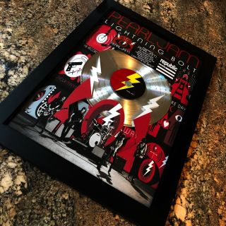 Pearl Jam Lightning Bolt Record Music Award Album Disc Lp Vinyl