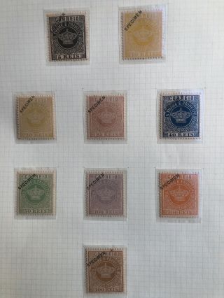 1905 Rare São Tomé E Principe Portuguese Colonial Stamp Reprints Specimen OvP. 2