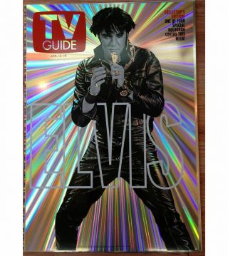 Rare Set Of 4 Elvis Presley Posters Vintage Tv Guide Hologram (not Lenticular)