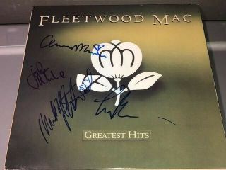 Fleetwood Mac Group Autographed Signed Greatest Hits Album 4 Sigs