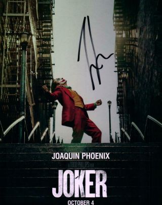 Joaquin Phoenix Joker Signed 8x10 Picture Photo Autographed With