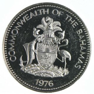 Silver - World Coin - 1976 The Bahamas 10 Dollars - World Silver Coin 708