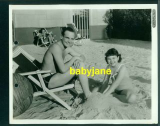 Jackie Coogan Jane Withers Vintage 8x10 Photo Child Stars In Bathing Suits 1936