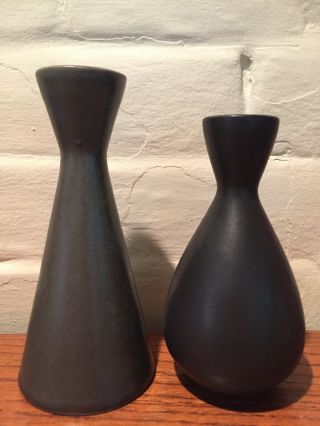 Set Of 2 Jonathan Porter Adler Pottery Bud Vases Peru Modern Design