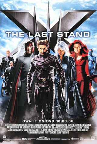 X - Men The Last Stand (2006) Dvd/video Poster - Single - Sided - Rolled