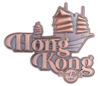 Hard Rock Hong Kong Core Destination Name Junk Boat Magnet