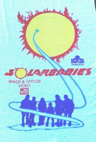 Solarbabies Vtg 1986 Sci - Fi Rollerskating Pool Beach Towel Movie Poster Video