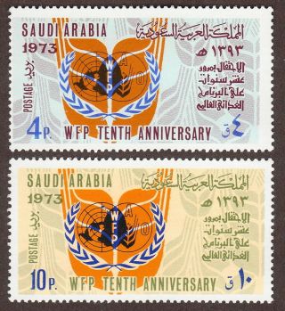 Saudi Arabia Scott 685 - 686 Mnh - 1975 World Food Program Anniversary