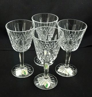 Lismore By Waterford Crystal - Claret Wine Glasses - 5 7/8 " Tall - Set Of 4