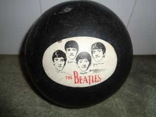Beatles 1964 Black Rubber Ball John Lennon/paul Mccartney/george Harrison/ringo