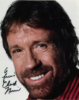 Chuck Norris Autographed 8 X 10 Signed Photo Holo