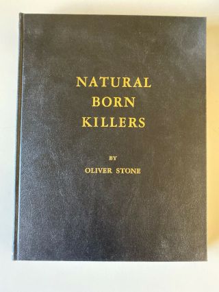 Oliver Stone Signed Book Natural Born Killers