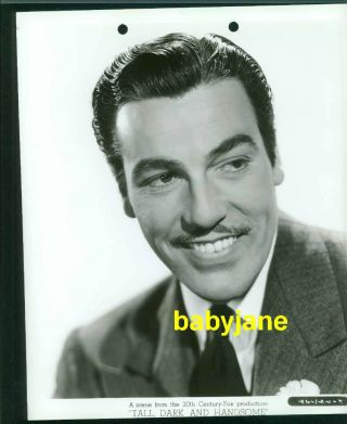 Cesar Romero Vintage 8x10 Photo 1941 Tall Dark & Handsome