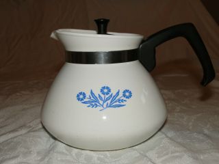 Corning Ware Blue Cornflower Pattern 6 - Cup Stove Top Teapot