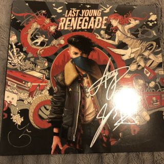 ALL TIME LOW Last Young Renegade Autographed 12” Vinyl (Signed Record) 2