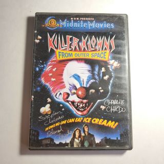 Killer Klowns From Outter Space Dvd Signed X3 Chiodo Brothers