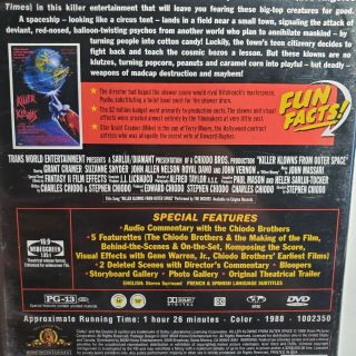 Killer Klowns From Outter Space DVD Signed X3 Chiodo Brothers 3