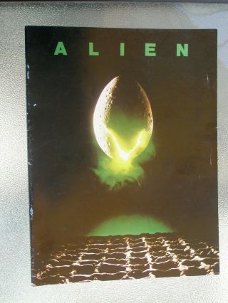 Alien Official Movie Program 1979 Ridley Scott,  Sigourney Weaver