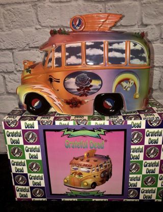 1998 Grateful Dead Bus Cookie Jar Limited Edition Collectible 4,  999 Of 10,  000