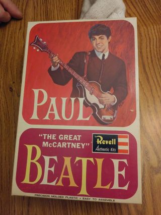 The Beatles 1964 ‘paul Mccartney’ Revell Model Kit Old Store Stock