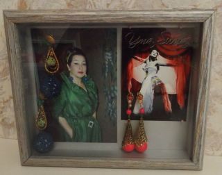 Opera Singer Yma Sumac Authentic Owned Earrings In Display Box