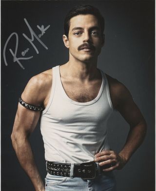 Rami Malek Bohemian Rhapsody Signed Autographed 8x10 Photo R258