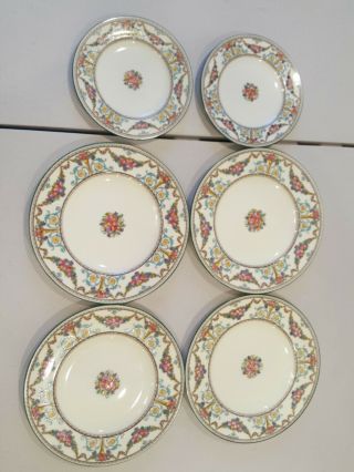 6 Wedgwood Ventnor (w996) Pattern Plates 4× 8 " & 2× 6 "