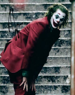 Joker Joaquin Phoenix 8x10 Autographed Signed 8x10 Photo Picture And