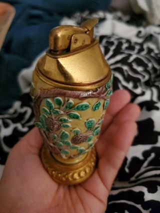 Very Rare Antique Majolica Lighter
