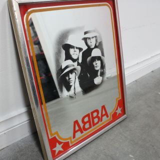 Vintage 1970s ABBA Dancing Queen Mirror Memorabilia Australian Release 670 2