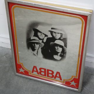 Vintage 1970s ABBA Dancing Queen Mirror Memorabilia Australian Release 670 3