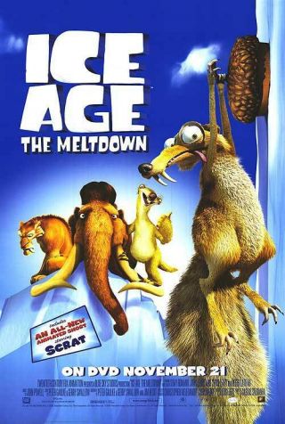 Ice Age 2 The Meltdown Dvd Movie Poster Single Sided 27x40