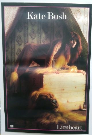 Vintage Poster Kate Bush " Lionheart " 1978 Emi Records Pop Rock 30 " ×20 "