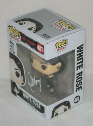 BD WONG SIGNED AUTOGRAPHED FUNKO POP MR.  ROBOT WHITE ROSE 481 exact proof 3