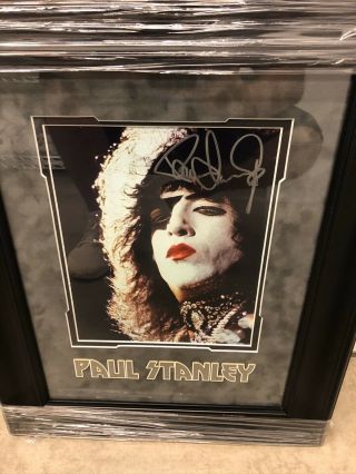 Paul Stanley Framed Autographed 8x10 Originally Autographed By Paul Stanley