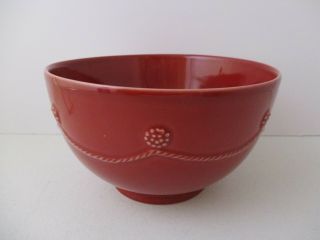 Juliska Berry & Thread Ruby/red Cereal Bowl - 6 " X 3 1/2 " 0811e