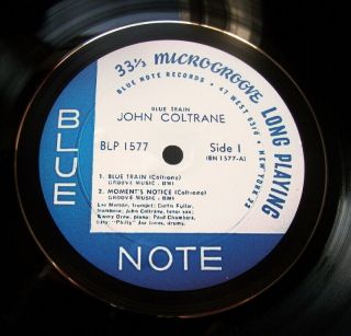 John Coltrane Blue Train Blue Note Jazz Vinyl Lp Retro Bowl Hand Crafted Quality