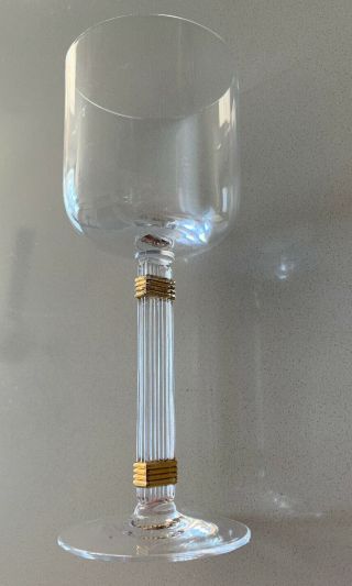 Christian Dior Gaudron Gold Wine Glass 1 Only